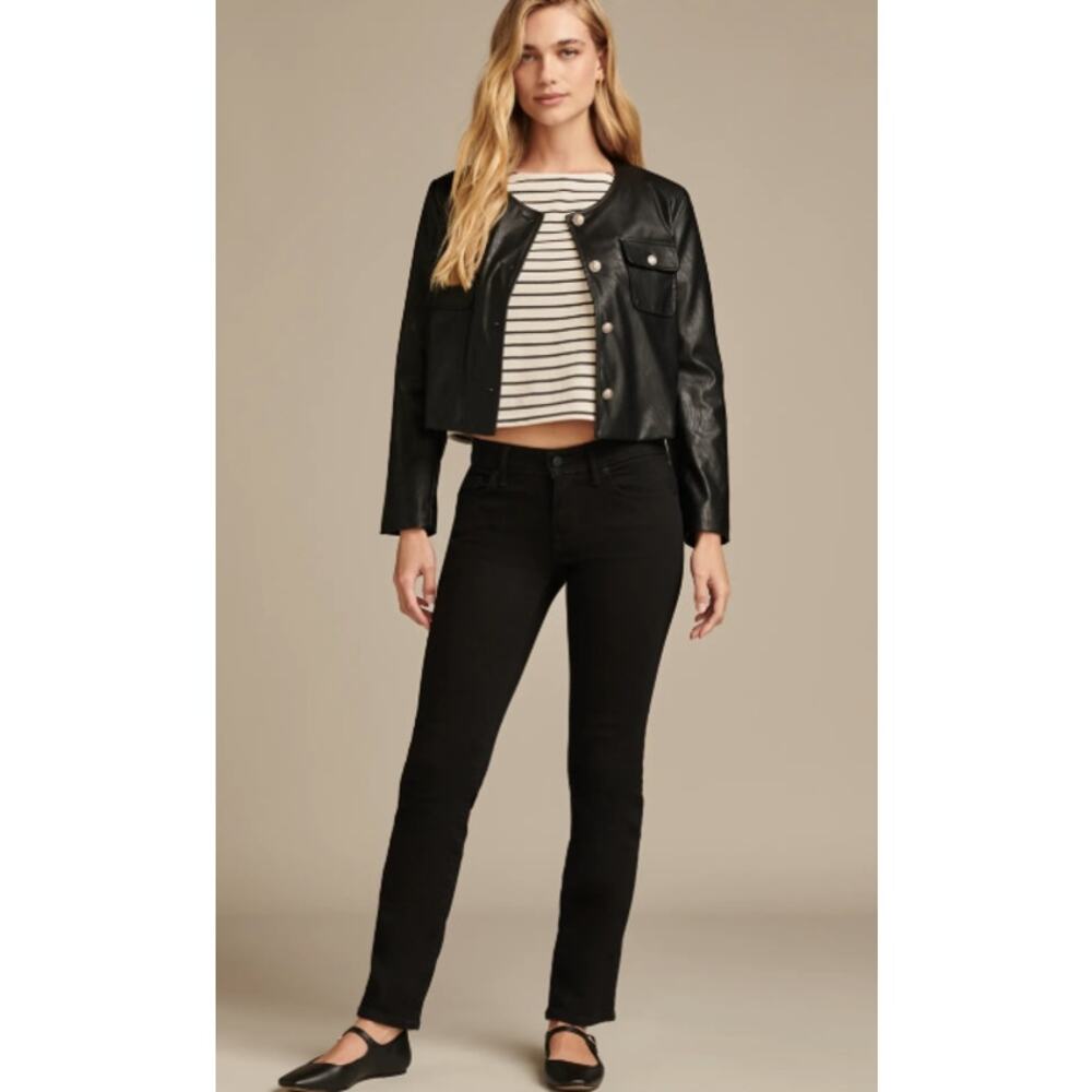 Lucky Brand Sweet Straight Black Denim Jeans Women's Size 6/28 Regular